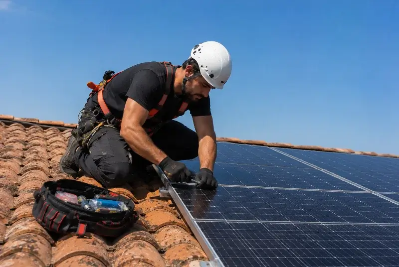 Maintenance et monitoring de panneaux solaires à Sonnay