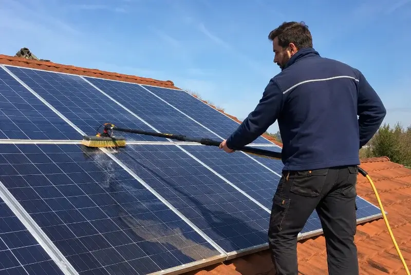 Nettoyage et entretien de panneaux solaires à Sonnay